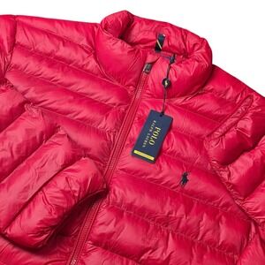Polo Ralph Lauren Performance Mens Size XL Red Packable Jacket NWT